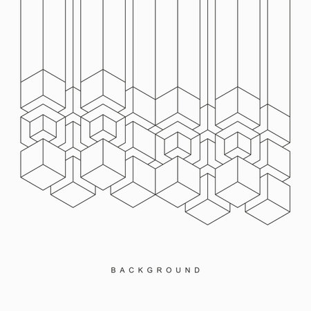 Abstract geometric technological background. Vector creative design.のイラスト素材