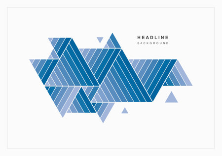 Abstract geometric technological background from triangles. Vector creative design.のイラスト素材