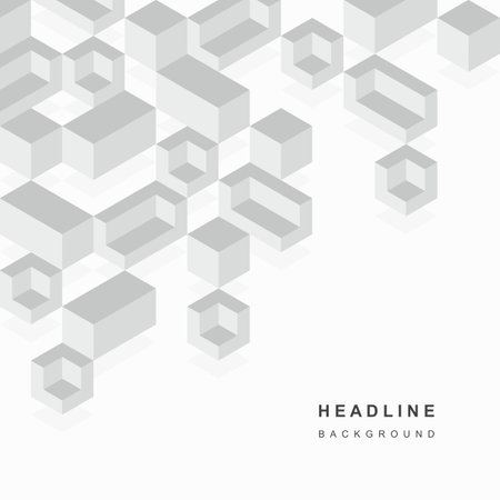 Abstract geometric technological background. Vector creative design.のイラスト素材