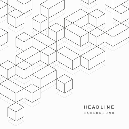 Abstract geometric technological background. Vector creative design.のイラスト素材