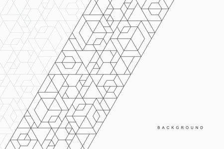 Abstract geometric technological background. Vector creative design.のイラスト素材