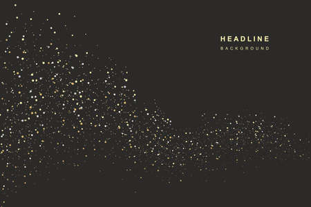 Abstract glowing festive background of dots.のイラスト素材