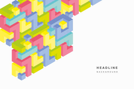 Abstract geometric technological background. Vector creative design.のイラスト素材