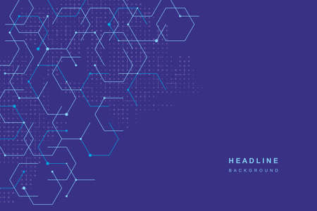 Abstract geometric technological background. Vector creative design.のイラスト素材