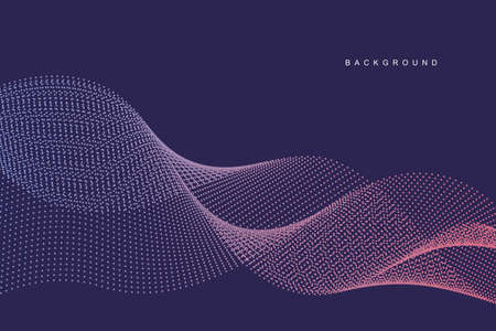 Abstract vector halftone dots. Halftone wave dots creative background.のイラスト素材