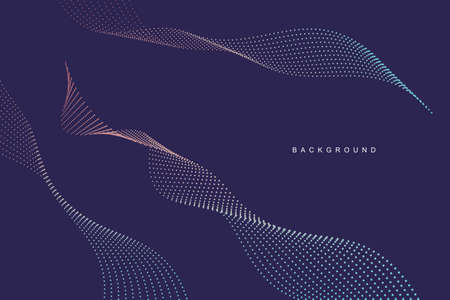 Abstract vector halftone dots. Halftone wave dots creative background.のイラスト素材
