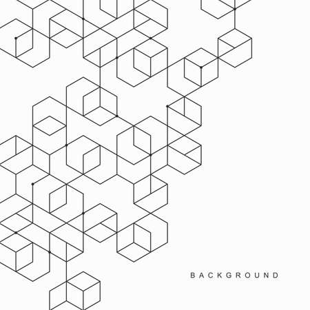 Abstract geometric technological background. Vector creative design.のイラスト素材