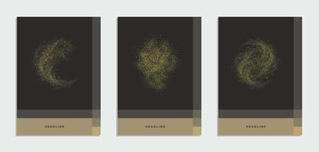 Abstract geometric technological company brochure. Vector business flyer.のイラスト素材