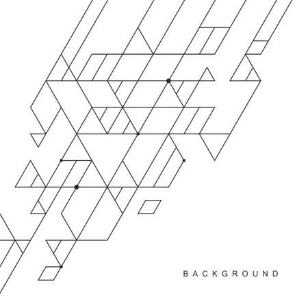 Abstract geometric technological background. Vector creative design.のイラスト素材
