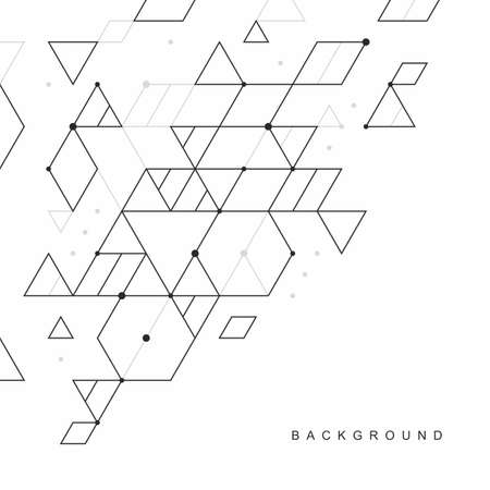Abstract geometric technological background. Vector creative design.のイラスト素材