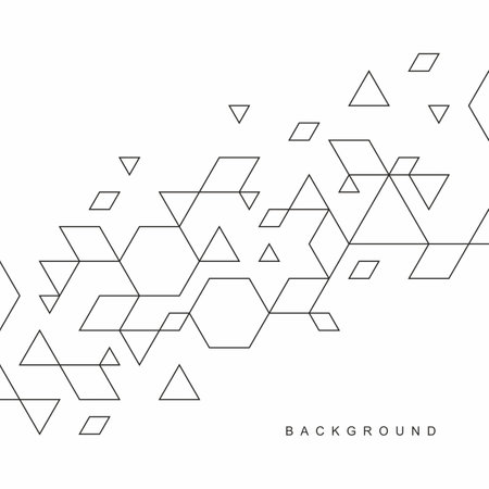 Abstract geometric technological background. Vector creative design.のイラスト素材