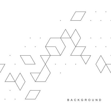 Abstract geometric technological background. Vector creative design.のイラスト素材