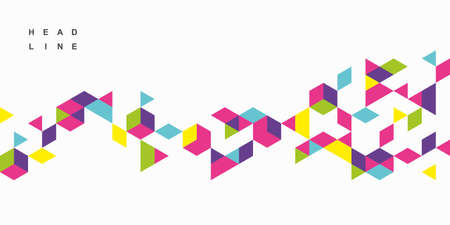 Abstract geometric technological background. Vector creative design.のイラスト素材