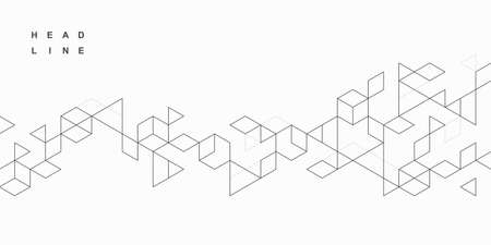 Abstract geometric technological background. Vector creative design.のイラスト素材