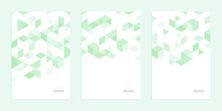Abstract geometric technological company brochure. Vector business flyer.のイラスト素材