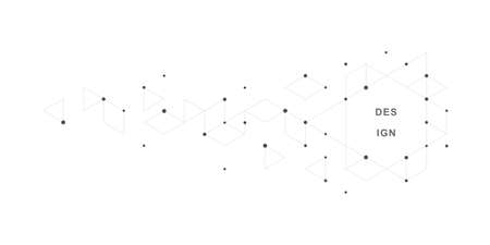 Abstract geometric technological background. Vector creative design.のイラスト素材