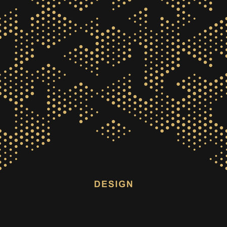 Abstract geometric technological background. Vector creative design.のイラスト素材