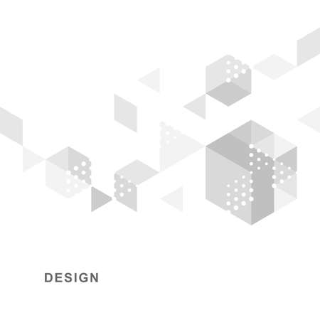 Abstract geometric technological background. Vector creative design.のイラスト素材