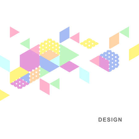 Abstract geometric technological background. Vector creative design.のイラスト素材
