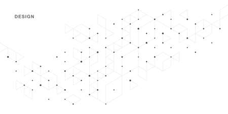 Abstract geometric technological background. Vector creative design.のイラスト素材