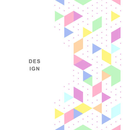 Abstract geometric technological background. Vector creative design.のイラスト素材