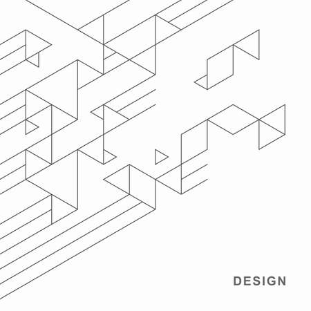Abstract geometric technological background. Vector creative design.のイラスト素材