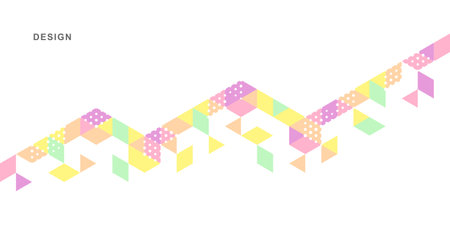 Abstract geometric technological background. Vector creative design.のイラスト素材