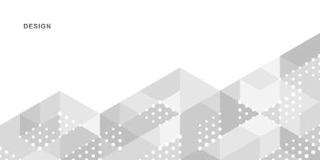 Abstract geometric technological background. Vector creative design.のイラスト素材