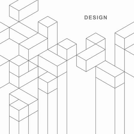 Abstract geometric technological background. Vector creative design.のイラスト素材