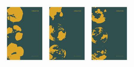 Abstract geometric technological company brochure. Vector business flyer.のイラスト素材
