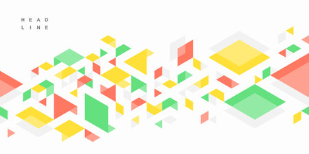 Abstract geometric technological background. Vector creative design.のイラスト素材