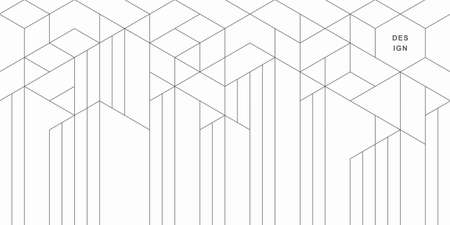 Abstract geometric technological background. Vector creative design.のイラスト素材