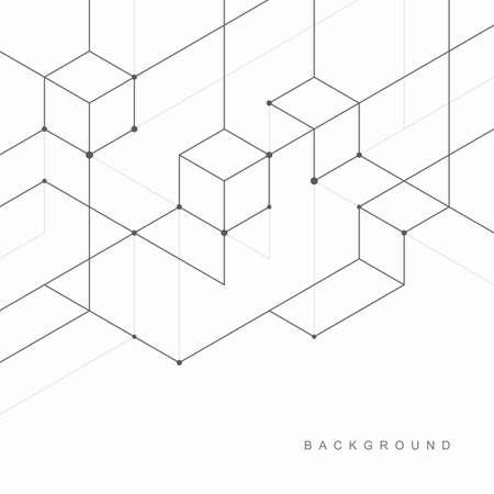 Abstract geometric technological background. Vector creative design.のイラスト素材