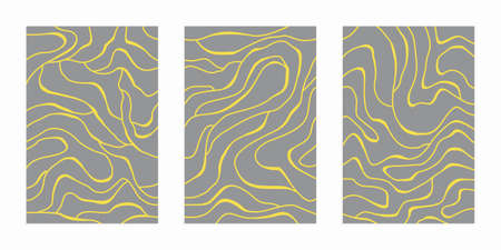 Abstract geometric technological company brochure. Vector business flyer.のイラスト素材