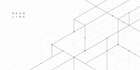 Abstract geometric technological background. Vector creative design.のイラスト素材