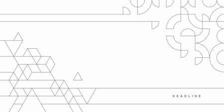 Abstract geometric technological background. Vector creative design.のイラスト素材