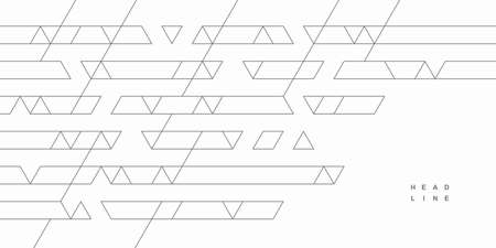 Abstract geometric technological background. Vector creative design.のイラスト素材