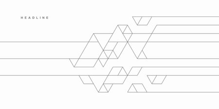 Abstract geometric technological background. Vector creative design.のイラスト素材