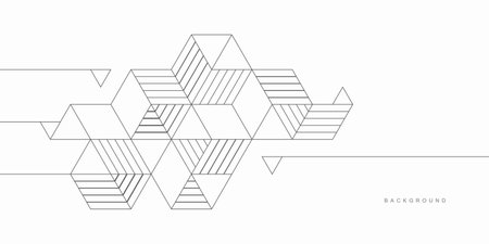 Abstract geometric technological background. Vector creative design.のイラスト素材