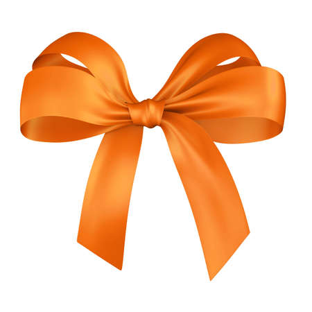 yellow ribbon isolated on white\rの写真素材