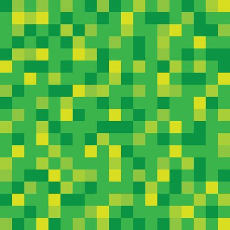 Abstract block texture green. Pixel background.のイラスト素材
