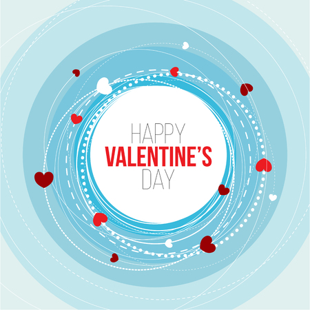 Greeting card I love you happy Valentine Day vector illustration. Pattern design. Flyer or invitationのイラスト素材