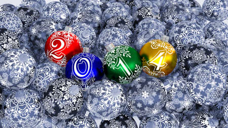 Christmas decoration  Happy New Year  2014