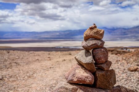 Stone Pyramid in Death Valleyの写真素材