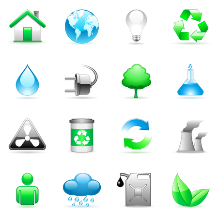 Environmental icons.のイラスト素材