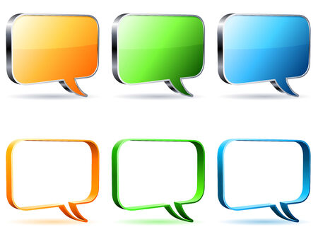 Talk bubbles.のイラスト素材