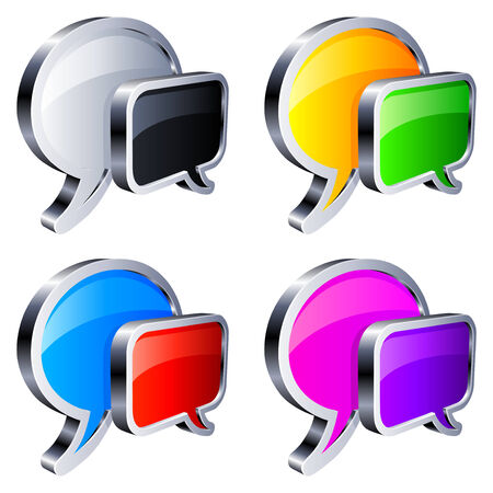 Talk bubbles.のイラスト素材