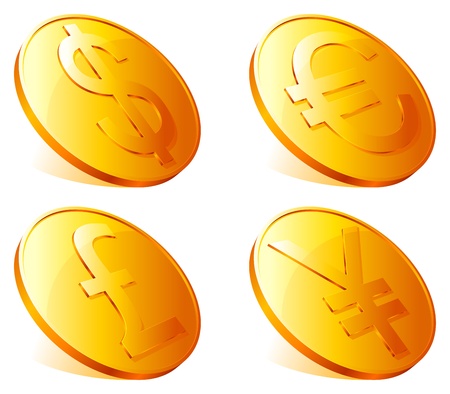 Golden coins.のイラスト素材