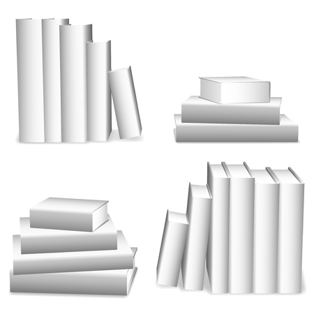 White books.のイラスト素材