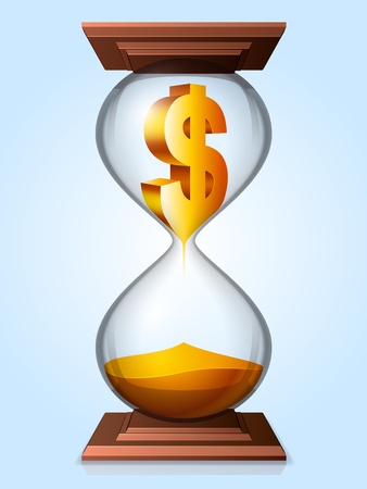 Time is money concept のイラスト素材